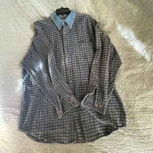 American Eagle VINTAGE Flannel Button Up Shirt - Oversized - X-Large
